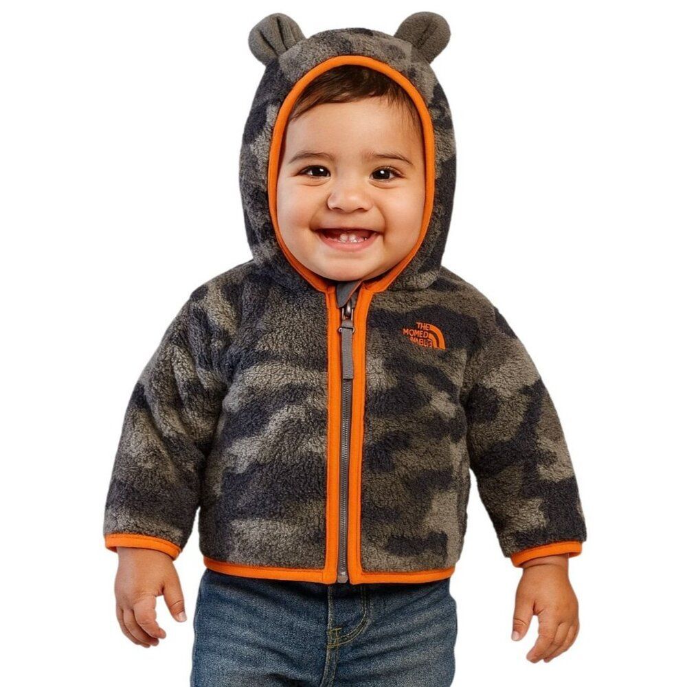 The North Face Sherpa Camo Fleece Coat Jacket Camouflage Winter BABY 0-3 Months
